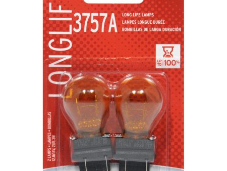 2-PK SYLVANIA 3757A Long Life Automotive Light Bulb Sale