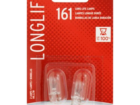 2-PK SYLVANIA 161 Long Life Automotive Light Bulb For Discount