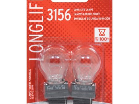 2-PK SYLVANIA 3156 Long Life Automotive Light Bulb Cheap