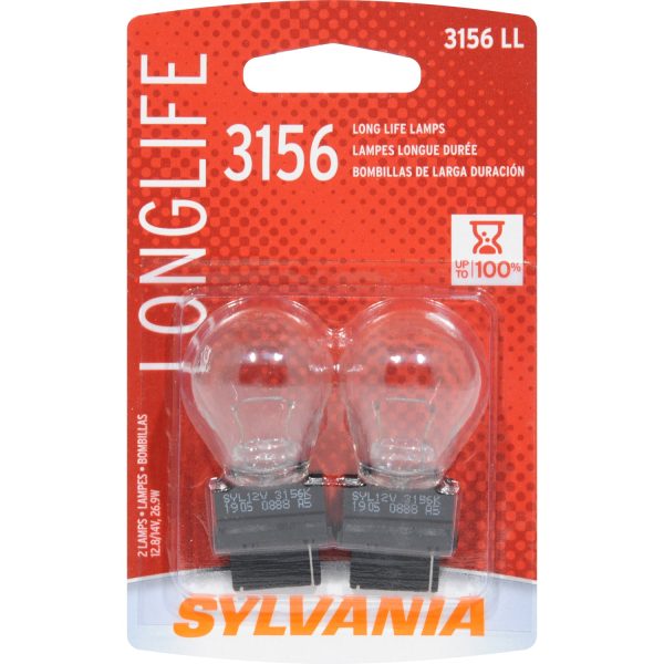 2-PK SYLVANIA 3156 Long Life Automotive Light Bulb Cheap