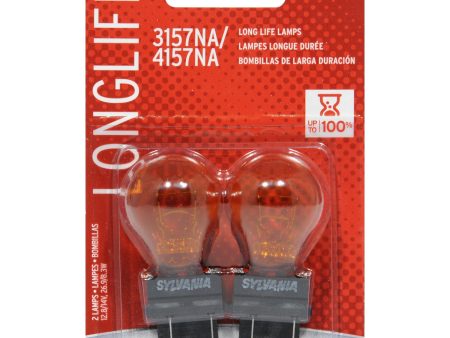 2-PK SYLVANIA 38167 - 3157NA 4157NA Long Life Automotive Light Bulb Sale