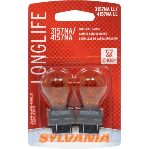 2-PK SYLVANIA 38167 - 3157NA 4157NA Long Life Automotive Light Bulb Sale