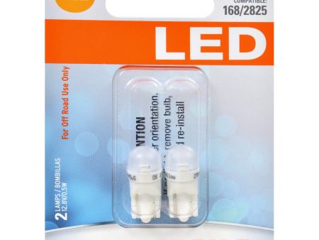 2-PK SYLVANIA 194 T10 W5W Amber LED Automotive Bulb Hot on Sale