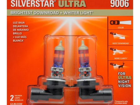 2-PK SYLVANIA 9006 HB4 SilverStar Ultra High Performance Halogen Headlight Bulb Online Sale