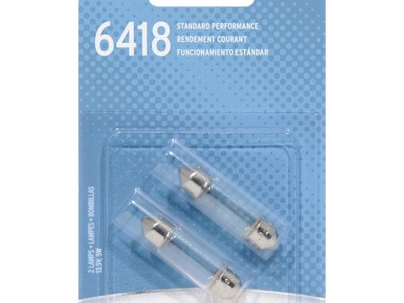 2-PK SYLVANIA 6418 C5W Basic Automotive Light Bulb Discount