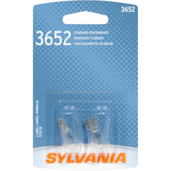 2-PK SYLVANIA 3652 Basic Automotive Light Bulb Online now