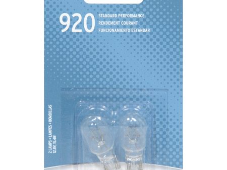 2-PK SYLVANIA 920 Basic Automotive Light Bulb Online Hot Sale