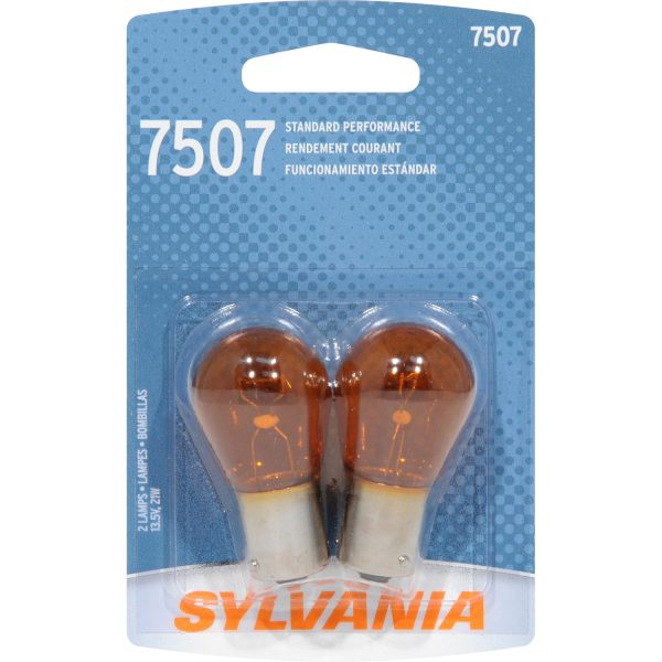 2-PK SYLVANIA 7507 Basic Automotive Light Bulb Fashion