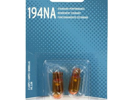 2-PK SYLVANIA 194NA Natural Amber Basic Automotive Light Bulb For Cheap