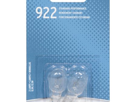 2-PK SYLVANIA 922 Basic Automotive Light Bulb on Sale