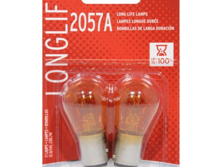 2-PK SYLVANIA 2057A Miniature Incandescent Long Life Bulb Online Hot Sale