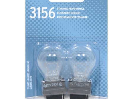 2-PK SYLVANIA 3156 Basic Automotive Light Bulb on Sale