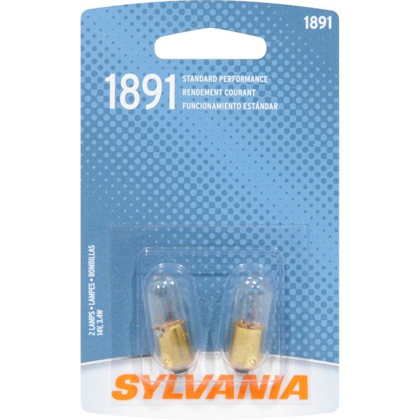 2-PK SYLVANIA 1891 Basic Automotive Light Bulb Sale