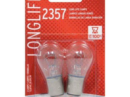 2-PK SYLVANIA 2357 Miniature Incandescent Long Life Bulb Fashion