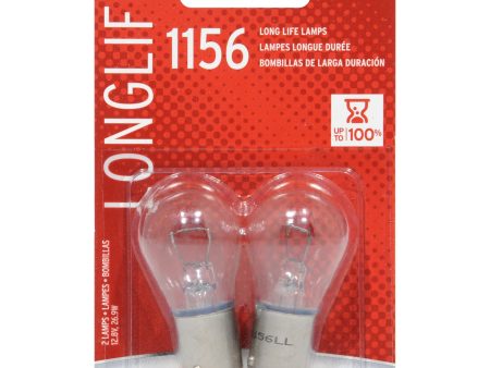 2-PK SYLVANIA 1156 Long Life Automotive Light Bulb Fashion