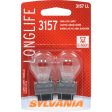 2-PK SYLVANIA 3157 P27 7W Long Life Automotive Light Bulb Supply