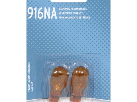 2-PK SYLVANIA 916NA Basic Automotive Light Bulb For Sale