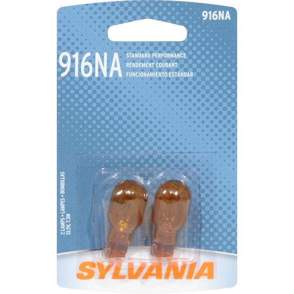 2-PK SYLVANIA 916NA Basic Automotive Light Bulb For Sale