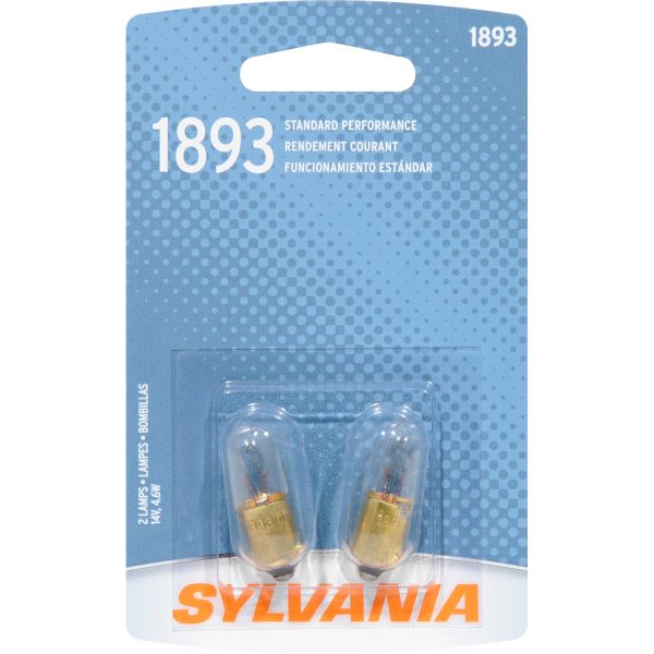 2-PK SYLVANIA 1893 Basic Automotive Light Bulb For Discount