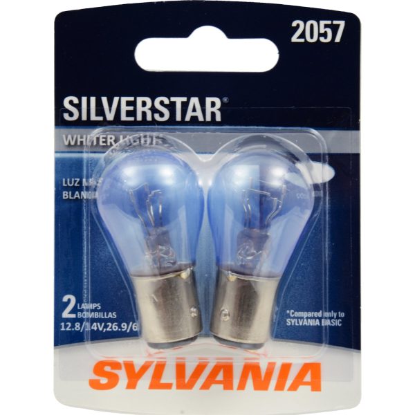 2-PK SYLVANIA 2057 SilverStar High Performance Automotive Light Bulb Online Sale