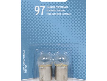 2-PK SYLVANIA 97 Basic Automotive Light Bulb For Sale