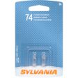 2-PK SYLVANIA 74 Basic Automotive Light Bulb Fashion