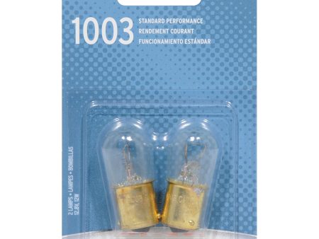 2-PK SYLVANIA 1003 Basic Automotive Light Bulb For Sale