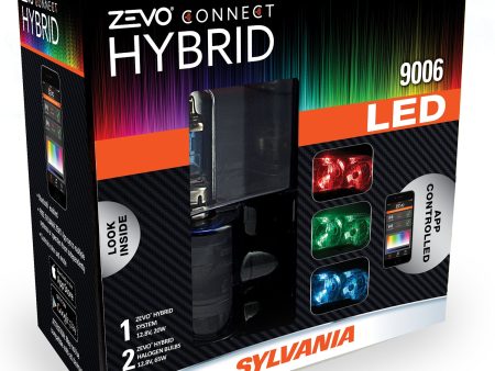 2-PK SYLVANIA 9006 ZEVO Connect Hybrid LED Color Changing System for Headlights Online now