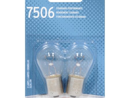 2-PK SYLVANIA 7506 P21W 1073 Basic Automotive Light Bulb Hot on Sale