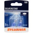 2-PK SYLVANIA 168 SilverStar High Performance Automotive Light Bulb Fashion