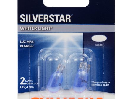 2-PK SYLVANIA 168 SilverStar High Performance Automotive Light Bulb Fashion