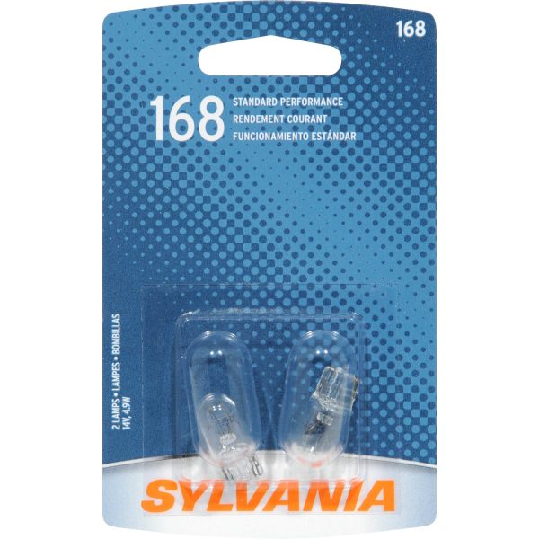 2-PK SYLVANIA 168 Basic Automotive Light Bulb Online