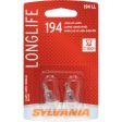 2-PK SYLVANIA 194 Long Life Automotive Light Bulb Online Sale