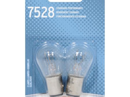 2-PK SYLVANIA 7528 P21 5W Basic Automotive Light Bulb Online Sale