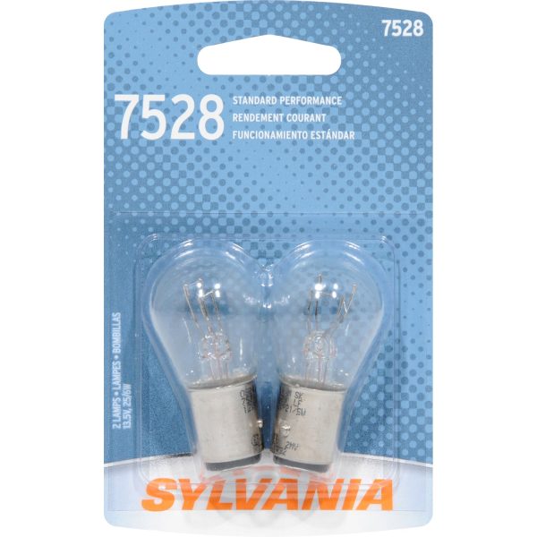 2-PK SYLVANIA 7528 P21 5W Basic Automotive Light Bulb Online Sale