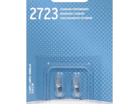 2-PK SYLVANIA 2723 W2.3W Standard Automotive Light Bulb For Discount