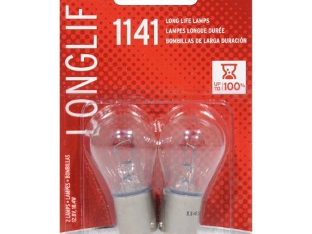 2-PK SYLVANIA 1141 Long Life Automotive Light Bulb For Sale