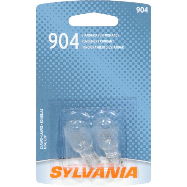 2-PK SYLVANIA 904 Basic Automotive Light Bulb Supply