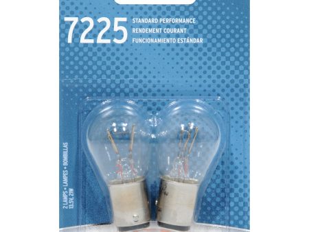 2-PK SYLVANIA 7225 Basic Automotive Light Bulb Online Hot Sale