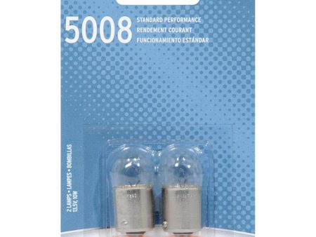 2-PK SYLVANIA 5008 R10W Basic Automotive Light Bulb For Sale