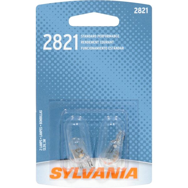 2-PK SYLVANIA 2821 Basic Automotive Light Bulb Fashion