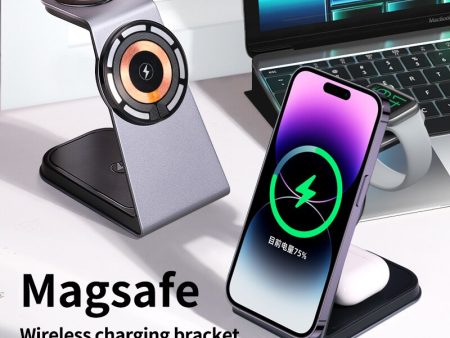 3 in 1 Magnetic Wireless Charger Stand For iPhone iWatch AirPods For Discount