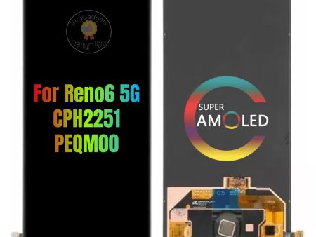 Replacement For OPPO Reno6 5G PEQM00 CPH2251 AMOLED Display Touch Screen Assembly Online now