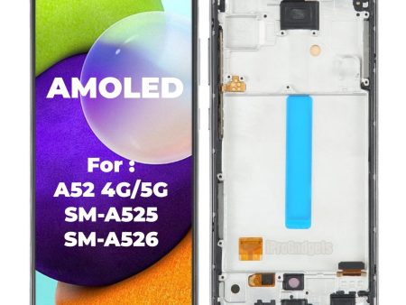 Replacement AMOLED Touch Screen Display With Frame Assembly for Samsung Galaxy A52 4G 5G A525 A526 Online