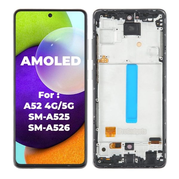 Replacement AMOLED Touch Screen Display With Frame Assembly for Samsung Galaxy A52 4G 5G A525 A526 Online