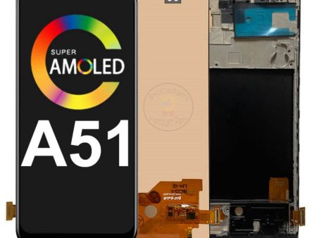 Replacement AMOLED Display Touch Screen With Frame for Samsung Galaxy A51 4G A515 A515F A515FD A515FN DS Supply