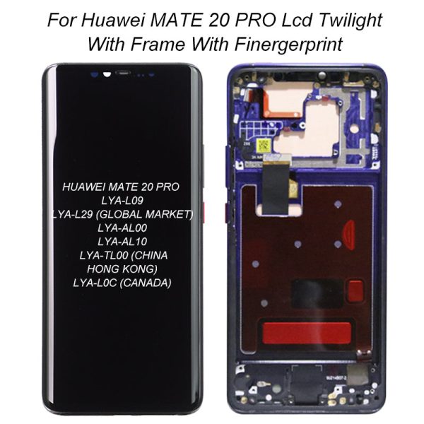 Replacement Display For Huawei Mate 20 Pro LYA-L09 LYA-TL00 OLED Touch Screen With Frame Assembly Discount