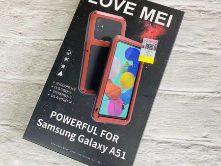 For Samsung Galaxy A51 Lovemei Love Mei Powerful Shockproof Dustproof Case Cover Black For Sale