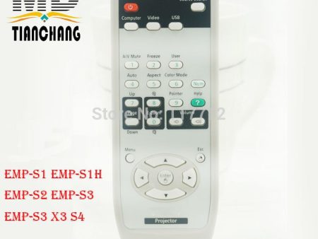 FREE SHIPPING Remote Control For EPSOM Projector EMP-S1 EMP-S1H EMP-S2 EMP-S3 EMP-S3 X3 S4 Sale