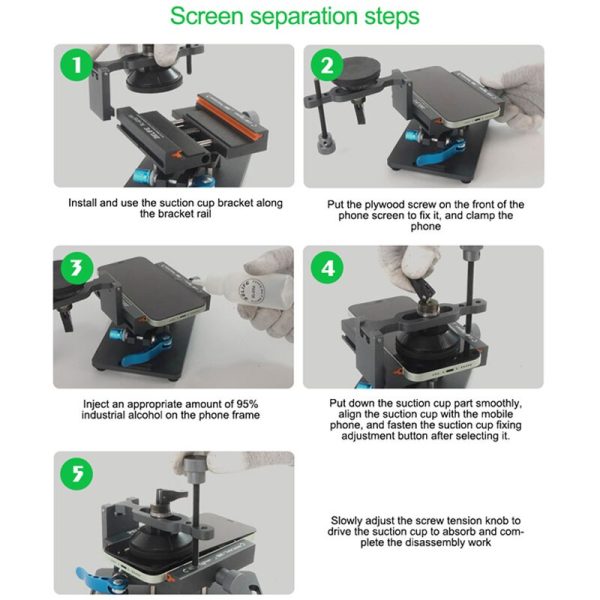 RL-601S Plus 2 in 1 Rotating Fixture Mobile Phone Screen Back Cover Glass Remove Separator For Discount